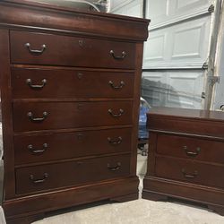 Tall Dresser And 1 Nightstand 