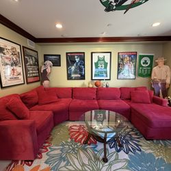 Macys Red Sectional Couch