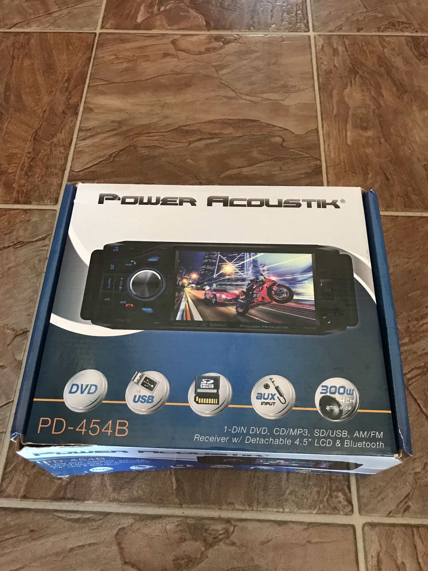 Power Acoustik PD-454B 1-DIN Multimedia