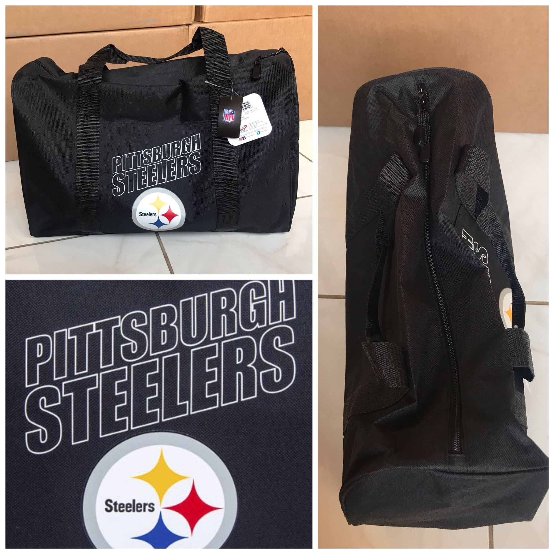 New! Pittsburgh Steelers Gym Duffle Bag