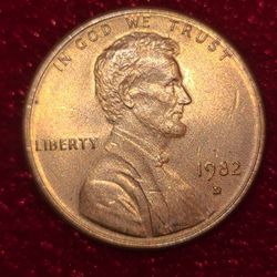 1982 Small Date Penny D Mint Mark 