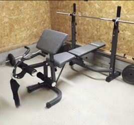Bench + rack and preacher