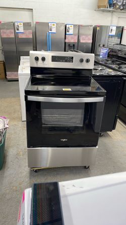Whirlpool electric stove glass top good condition