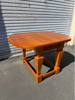 Drop Leaf Style Butterfly Solid Red Oak Coffee Table