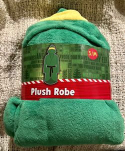 Boy Green Elf Plush Robe Size S/M