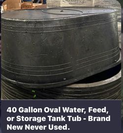 Oval storage tank