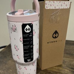 HydroJug Sport - Stainless Steel Tumbler with Straw, Vacuum Insulated, 32oz Leakproof Water Bottle, Ergonomic Design, Reusable, Dishwasher Safe, Rubbe
