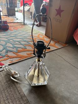 Crystal Glass Table Lamp Base