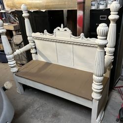 Unique vintage entryway/foyer Bench