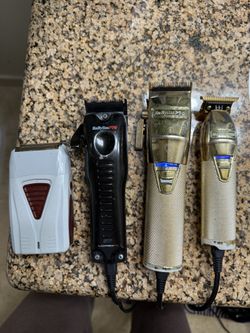 Babyliss Pro Trimmer & outliner, Babyliss Pro Black outliner, Andis Foil Shaver
