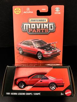 NEW Matchbox Moving Parts - 1991 Acura Legend Coupe #31 - Red