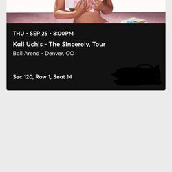 KALI UCHIS TICKET *BALL ARENA*