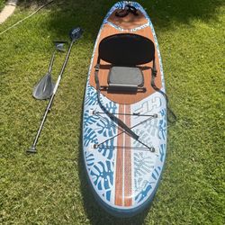 Hydro-Force Oceana 10' Inflatable Convertible Stand-Up Paddleboard Set 