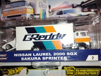 Car Culture Hotwheels Team Transport Nissan Laurel Premiump