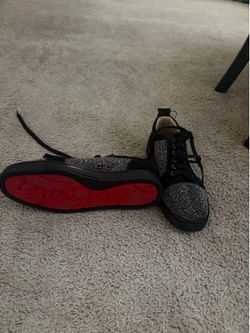 Christian Louboutin Crystal Embellished Low-Top Sneakers