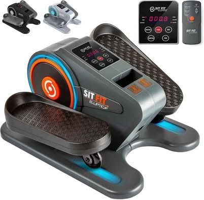 New, SITFIT, Sit Down and Cycle! Powered Foot Pedal Exerciser, Under Desk Elliptical Exercise bike