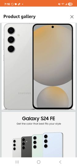 Samsung S24 FE unlocked Great