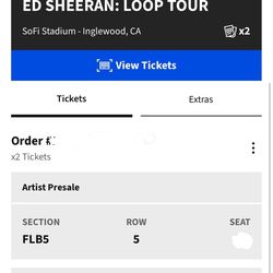 Ed Sheeran Tickets