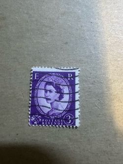 GB Queen Elizabeth II 3d Wilding Stamp