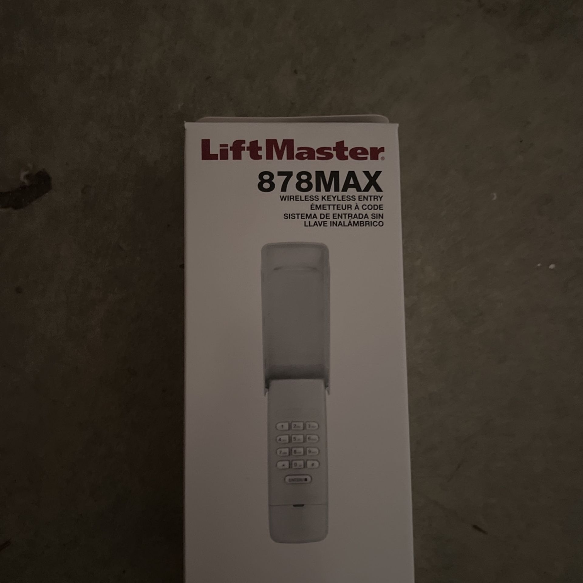 Lift master 878 Max Garage Keyless Entry