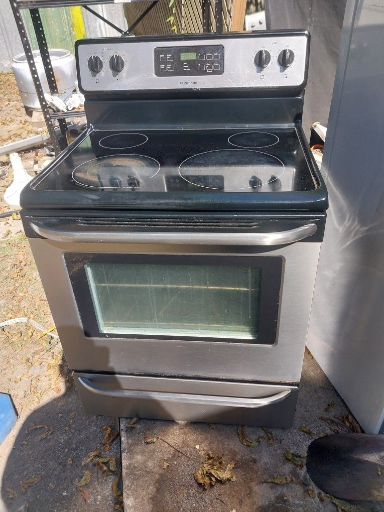 Stainless And Black Stove