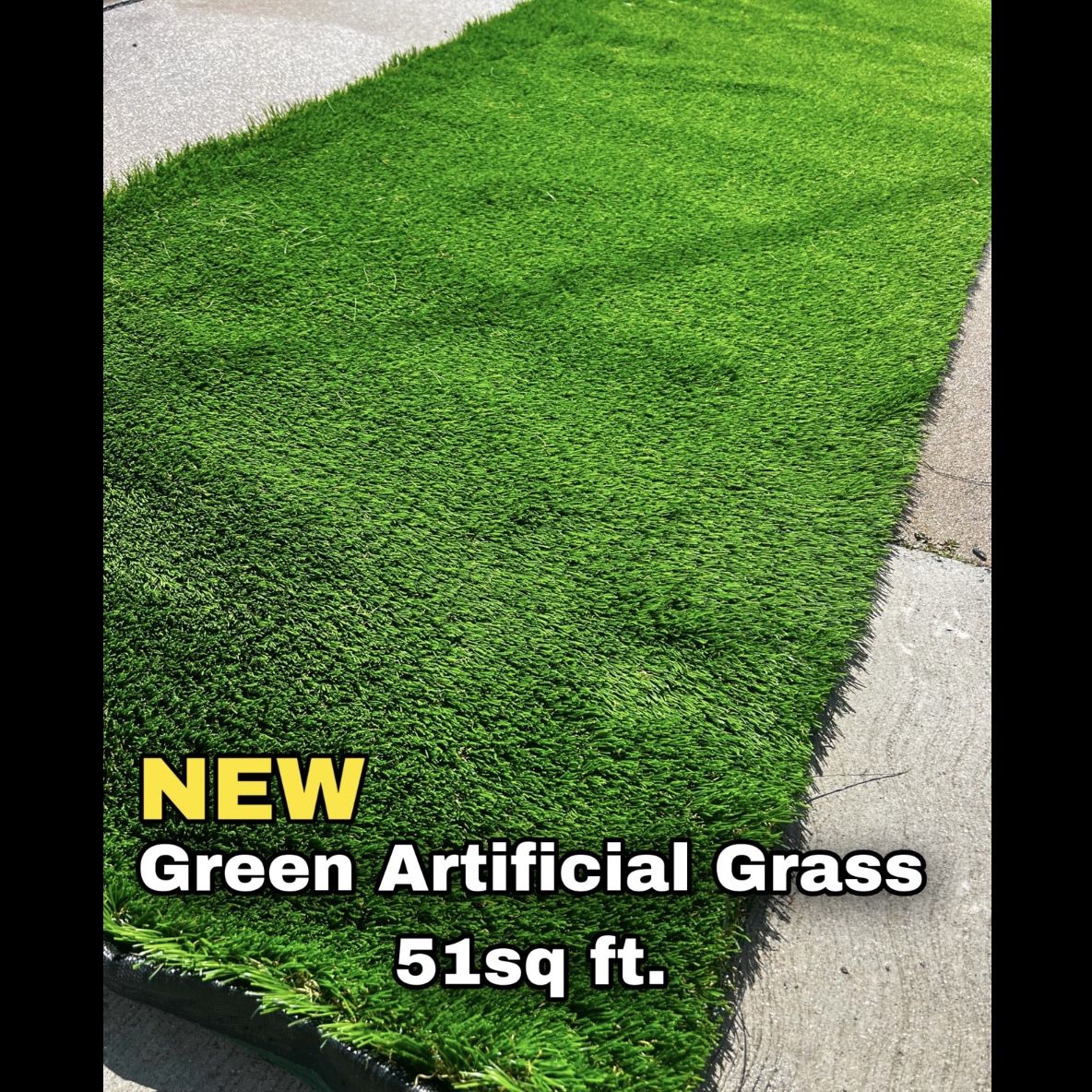 NEW Green Artificial Grass - Turf Grass For Yard (51sq ft.)