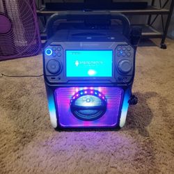 Singing Machine Groove XL Stand Alone Karaoke Machine with 6 Vocal Effects & LED Lights, STVG789BK, Black

