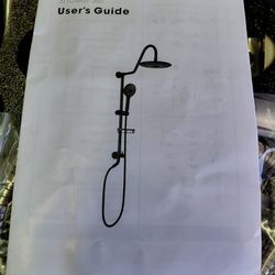 Wall Mount Shower Faucet System With Handsprayer And Valve In Brushed Nickel