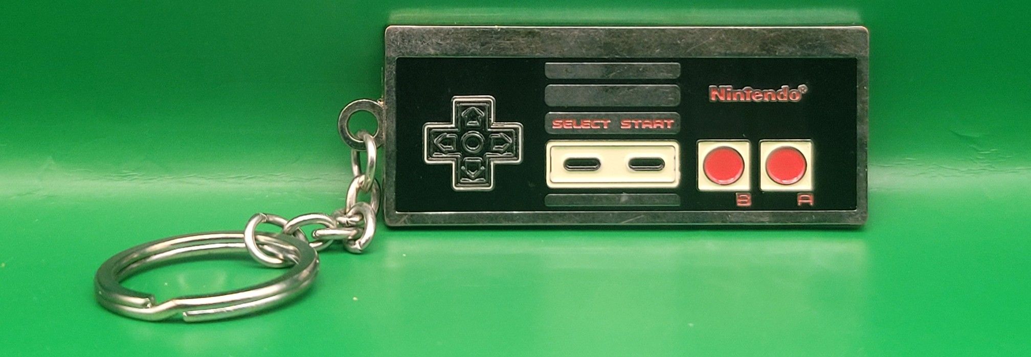 Bioworld Nintendo NES Controller Keychain Metal Keyring