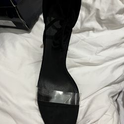 Brand-new in a box open toed shoe with straps