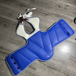 Size 4 Taekwondo Solid Reversible Chest Guard Protector