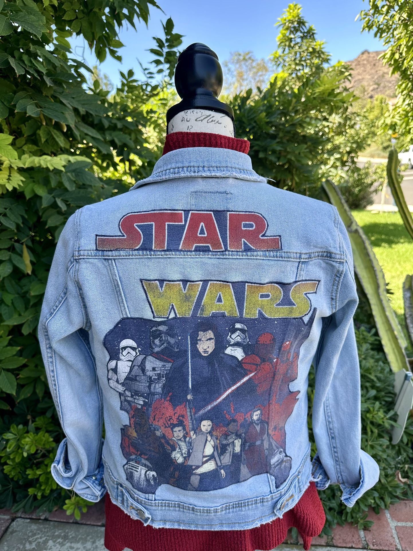 Women's Star Wars Stretch Denim Jean Jacket-Small
