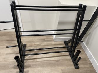 Dumbbell Rack And Weight Plate Storage 