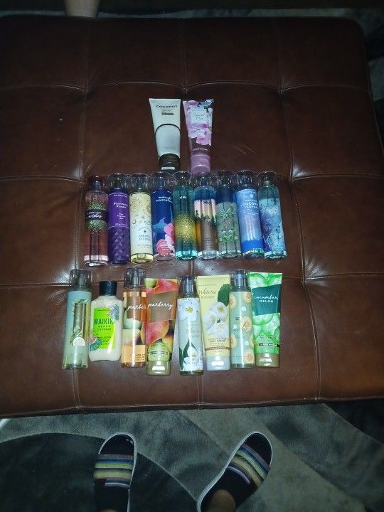 Brand New Never Used Bath And Body Works Spray And Lotions
