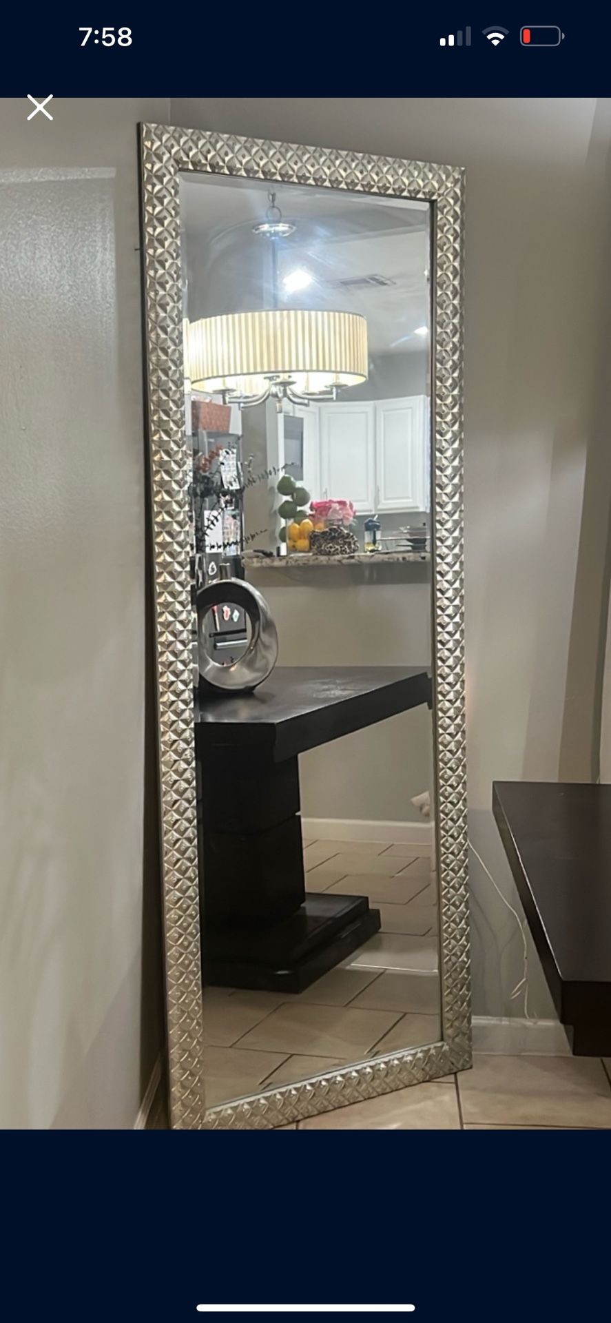 Large Sliver Mirror