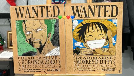 HAND PAINTED ONE PIECE “ZORO” PAINTING