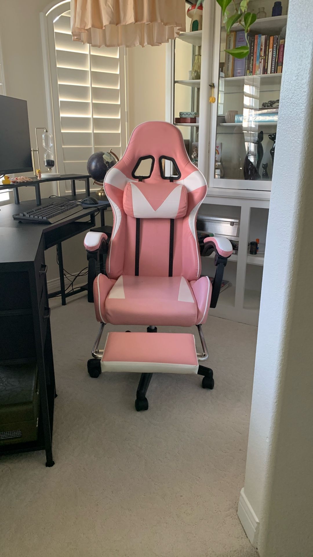 Pink Gaming Desk Office Chair
