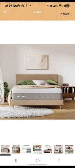 10" full size memory foam mattress and bed frame