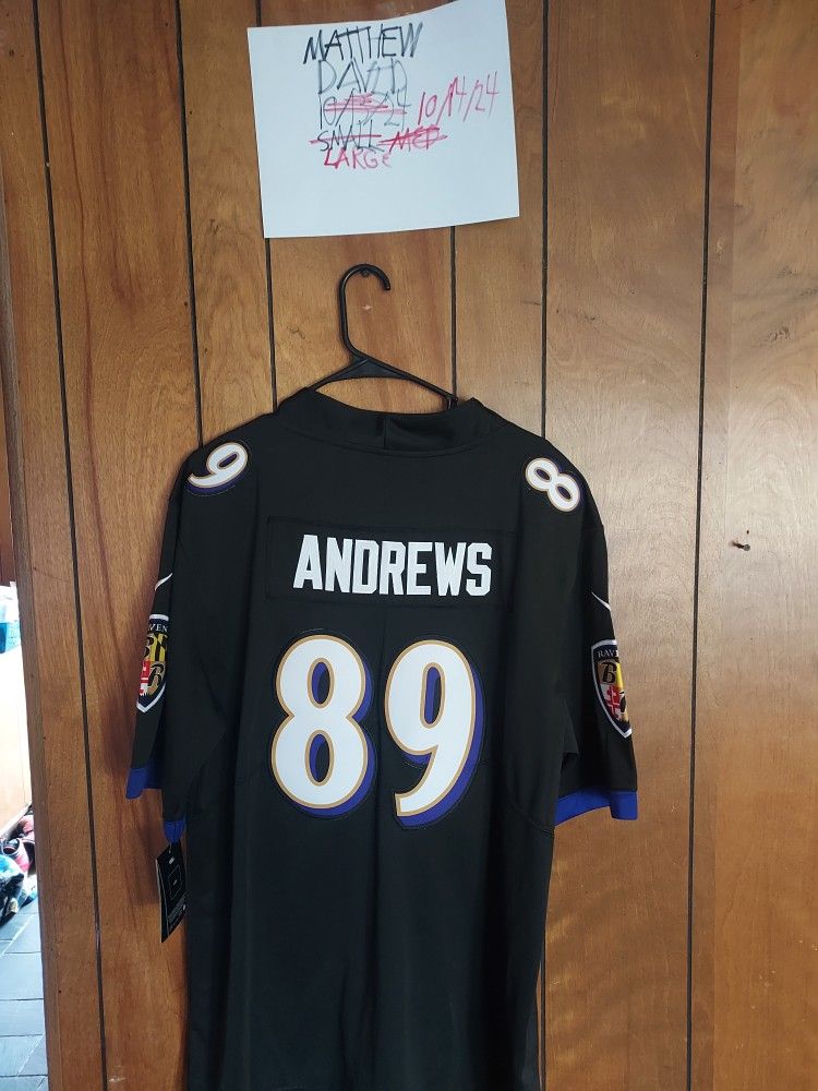 Surprise Sticker With Large Ravens Andrews Jersey
