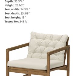 2 IKEA Outdoors Chairs 