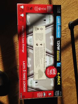 4 pack light bulbs energy saving compact fluorescent light bulbs