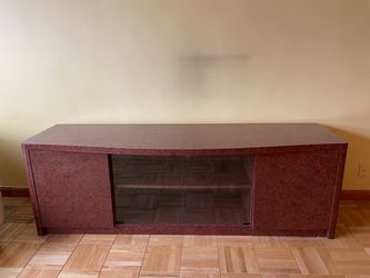 Mahogany Wood TV Stand Media Console