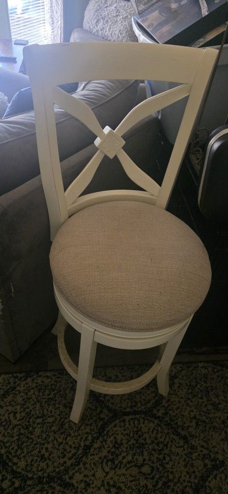 Beige And Brown Bar Stool/etc