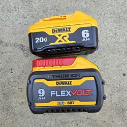 Dewalt 60v Flexvolt Battery 9.0 And 6.0 Ah XR Brand New