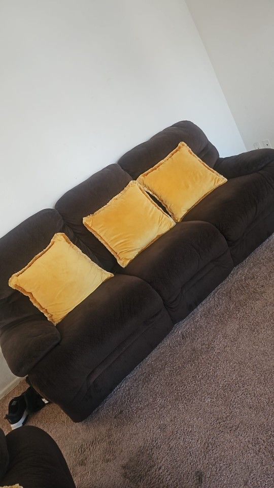 Brown Recliner Sofa