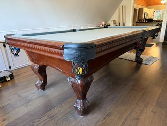 American Heritage Pool Table 8’x4’ (Free Delivery & Pro Setup) New Felt Any Color + All Accessories 