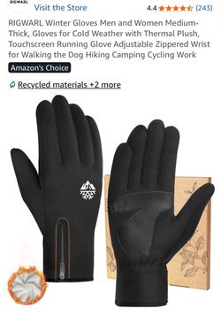 RIGWARL Thermal Winter Gloves with Zippered Wrist
