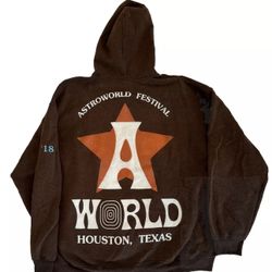 Brown astroworld hoodie best sale