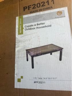 Outdoor patio table