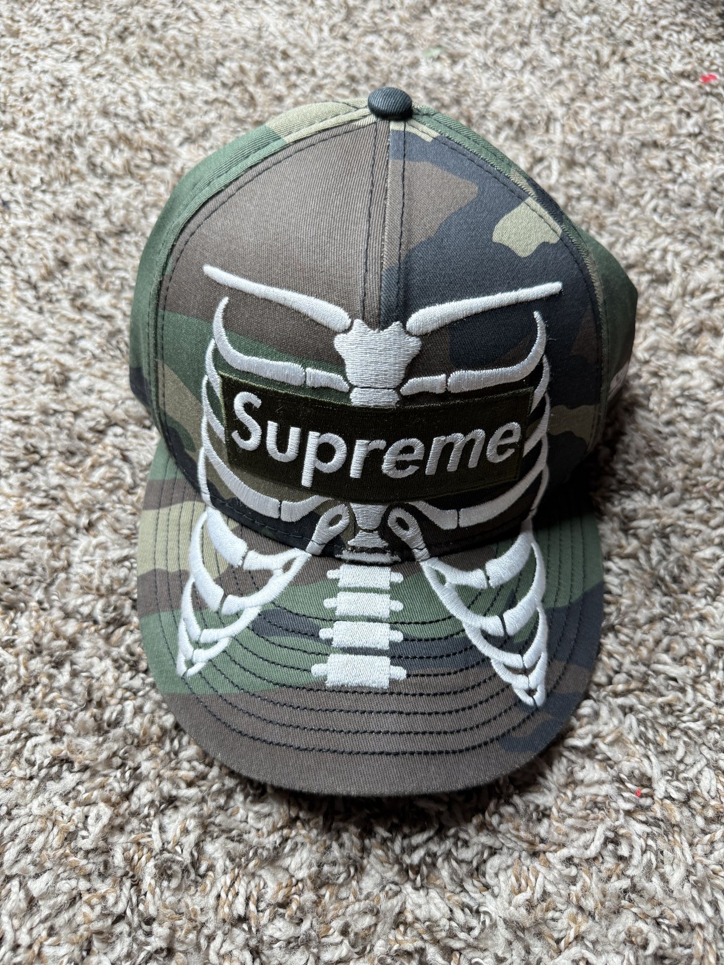 Supreme Camo Bones Hat